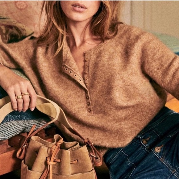 Sezane Sweaters - Sezane Leon Jumper in Camel, size S